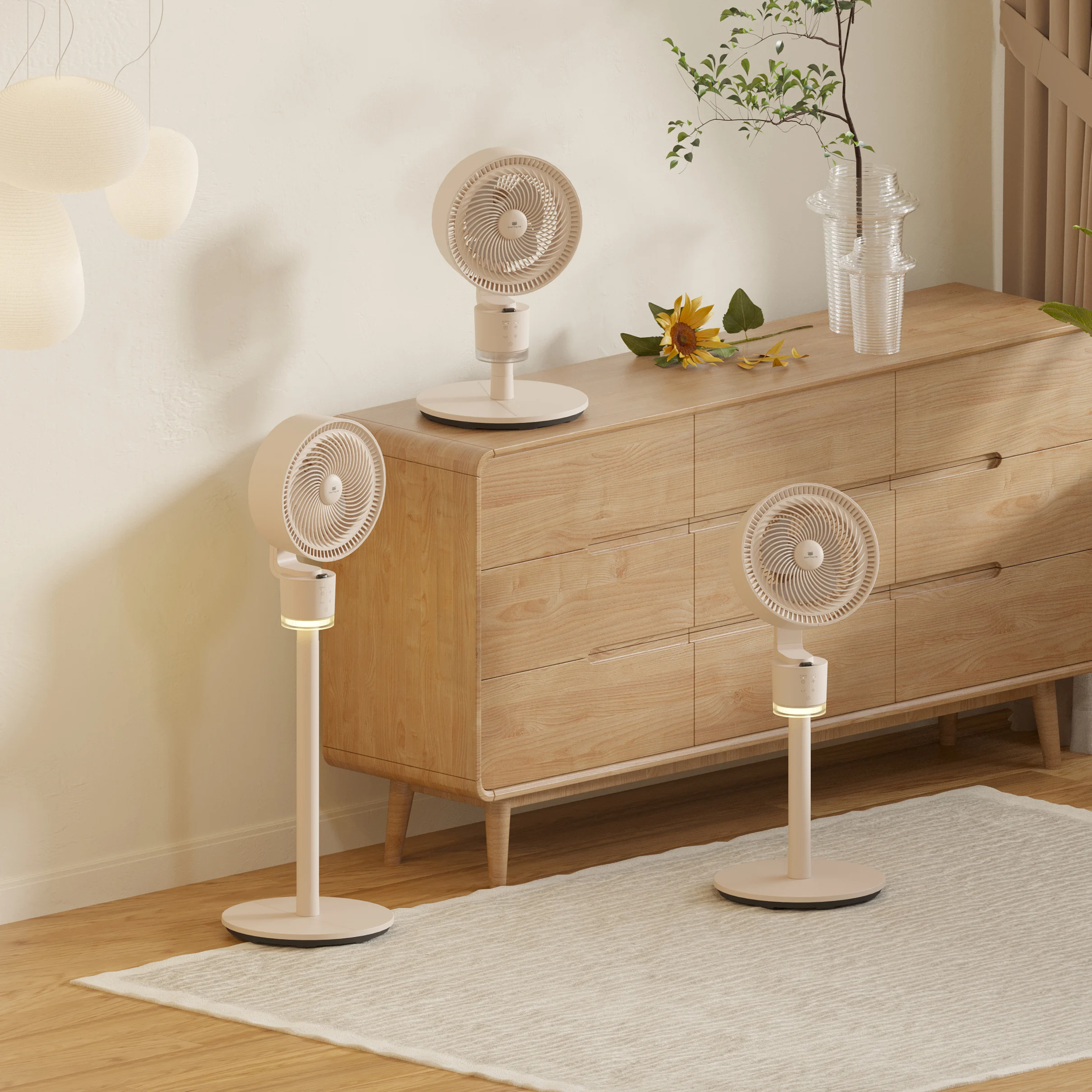 CB 2024 new bldc stand fan with remote control touch screen