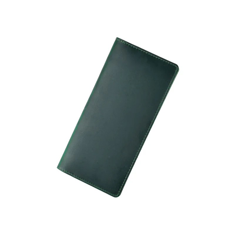 ya174 Vintage Design Crazy Horse Leather Men Long Clutch Wallet Large Capacity Bifold Wallets