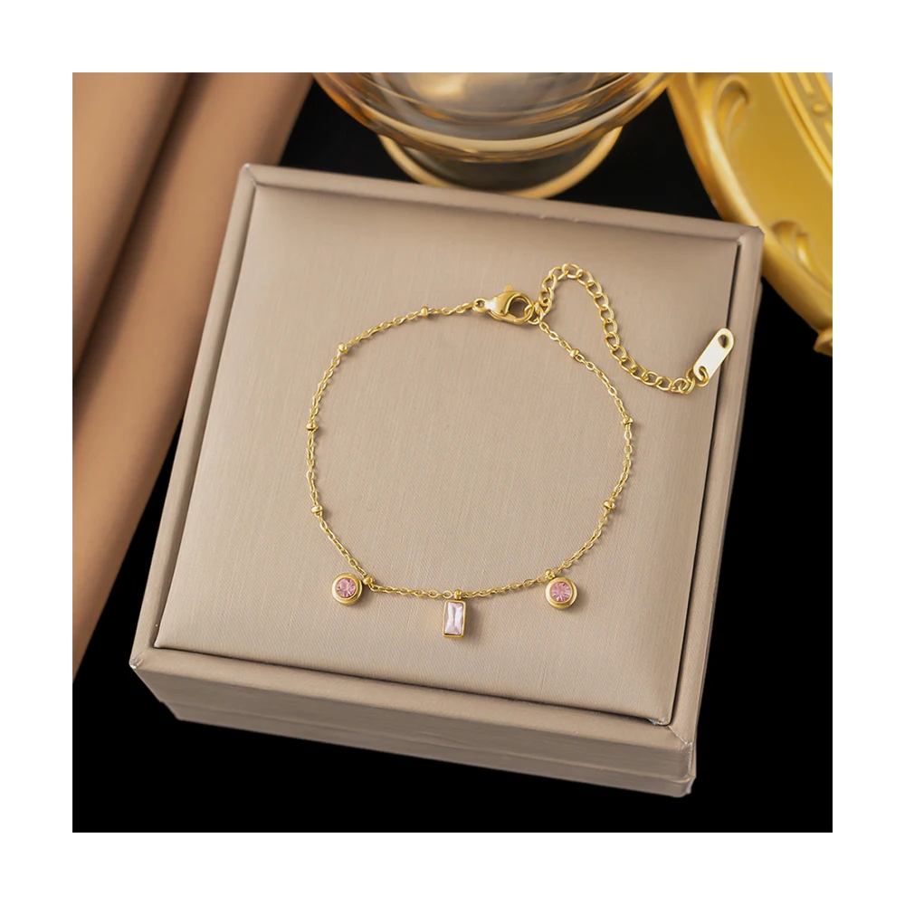High-end and non-fading new titanium steel bracelet versatile fashionable hand jewelry bracelet for women