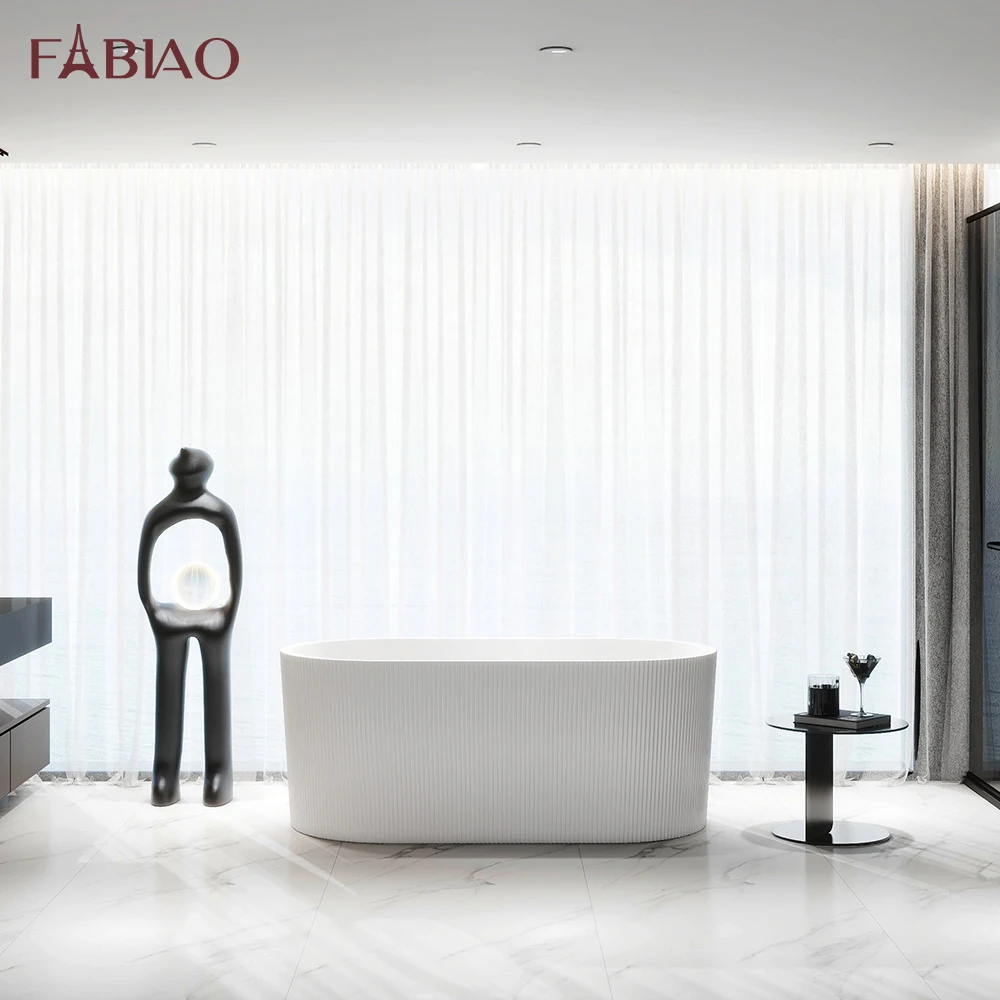 China Bathtub Factory manufactures wholesale acrylic freestanding bathtub designs stripe tub