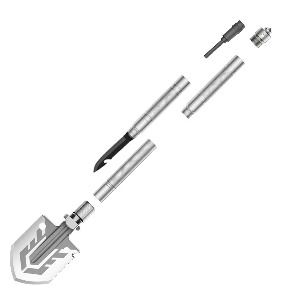 Outdoor Multifunctional Sapper Shovel Camping Survival Tactical Folding Shovel Equipment Self-defense Tools