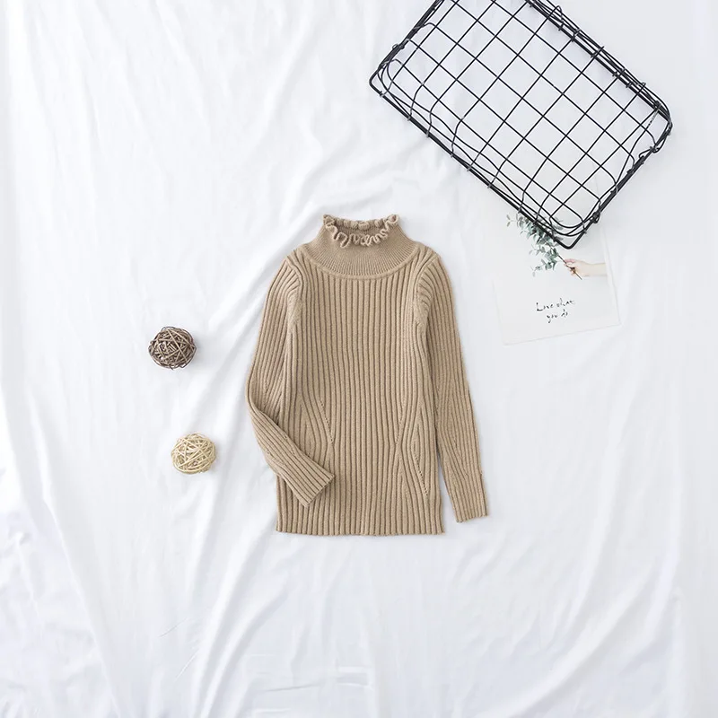 Осенне-зимние свитера, детский Однотонный свитер для детей, хлопковый Детский свитер