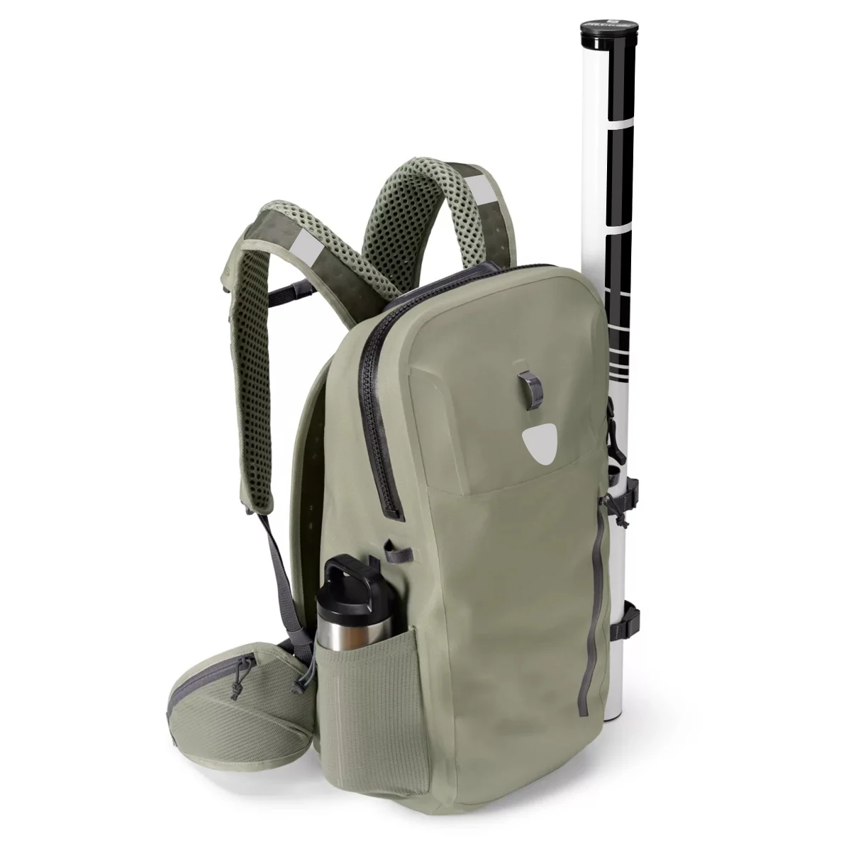 Leyi Waterproof Genuine Leather Waxy Canvas Backpack,30L Pvc Bags For Fishing,Lure Bag Multifunctional Fishing Tackle Bag