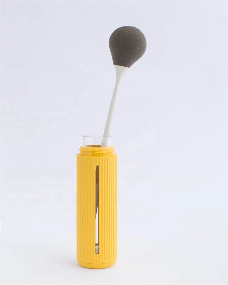 soft sponge material with long plastic handle  cleaning  bottle brush