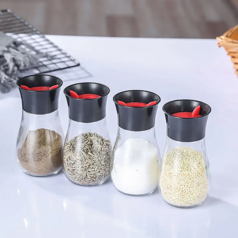 Condiment china wholesale empty single kitchen glass spice jars bottles 120ml  glass herb & spice tools spice jars packaging
