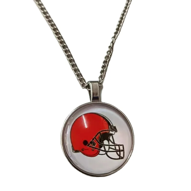 America Football LOGO 32 Team Pendant Necklace Factory Outlet Alloy Accessories For Party Gift Football Fans
