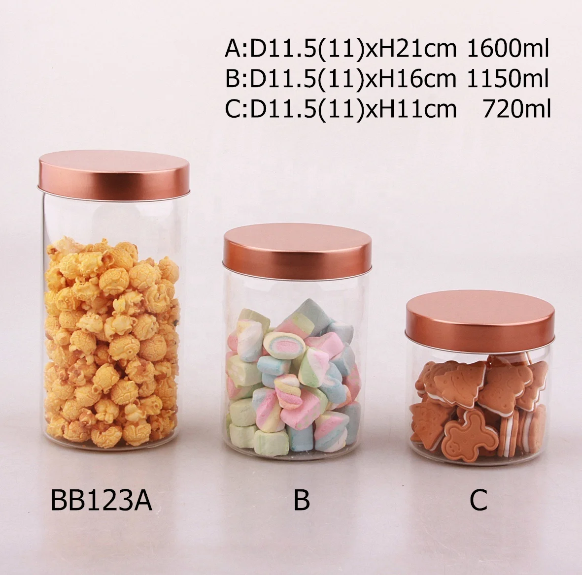 empty kitchen storage clear large high borosilicate glass storage food tank jars with screw stainless steel lid