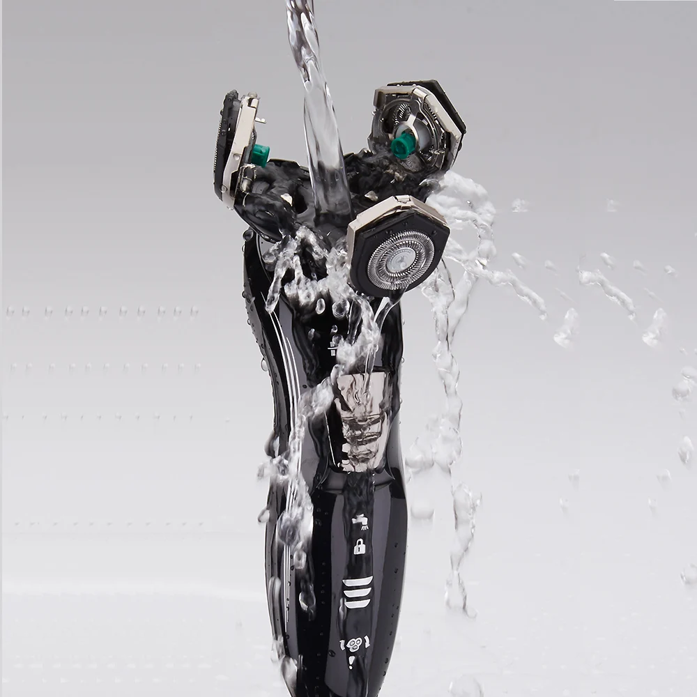 High grade Rotary 3 head electric razor with trimmer shaver