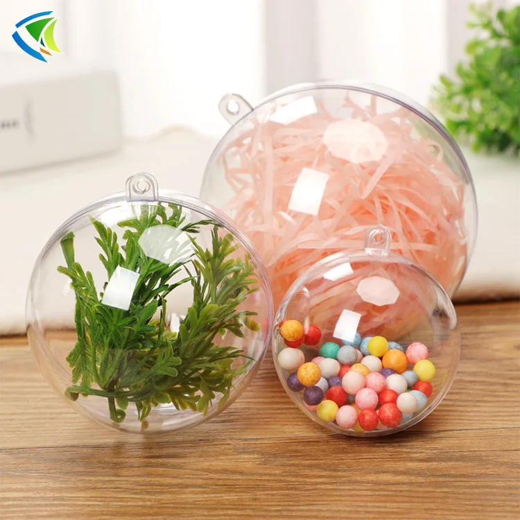 Clear Acrylic Half Sphere Plastic Hollow Ball With Edge Glass Hemisphere For Decoration