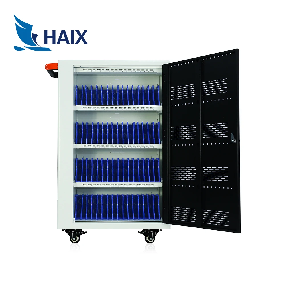 Educational Equipment Mechanical Three Point Lock Charging Cart Focused Quality And Personal Safety For Tablet