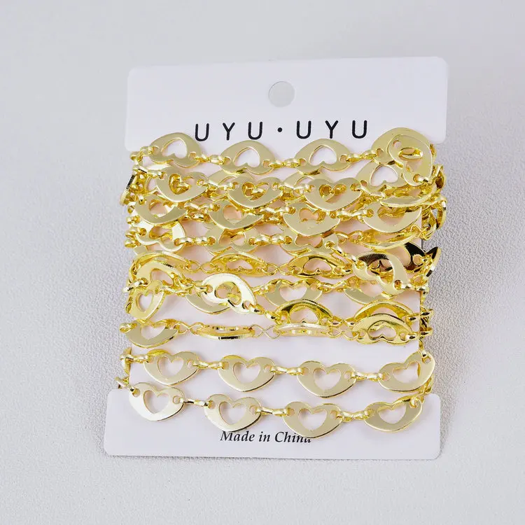 Chunky Thin Circle Twist Cable Small Round and Big Oval CircleTextured Gold Filled Chains For Jewelry