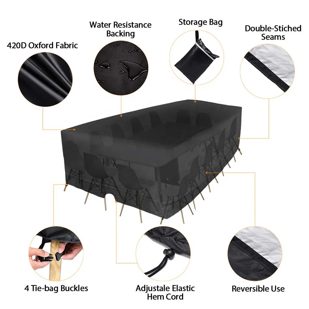 
Уличный секционный набор диванов, уличный Набор чехлов для стола и стула 