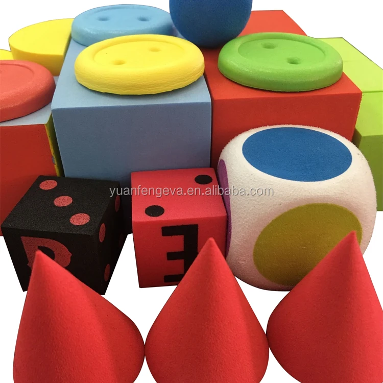 Custom eva foam Building Bricks Educational Toys for Kids Toys foam Building block foam dice