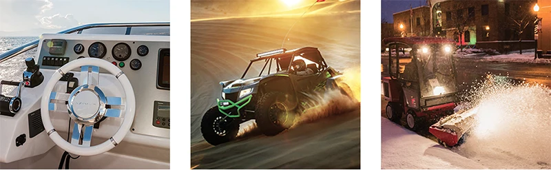 4 in 1 ON/Off Charger Socket Panel Dual USB Socket Power Outlet LED Voltmeter Cigarette Lighter Socket for Truck Car Marine Boat