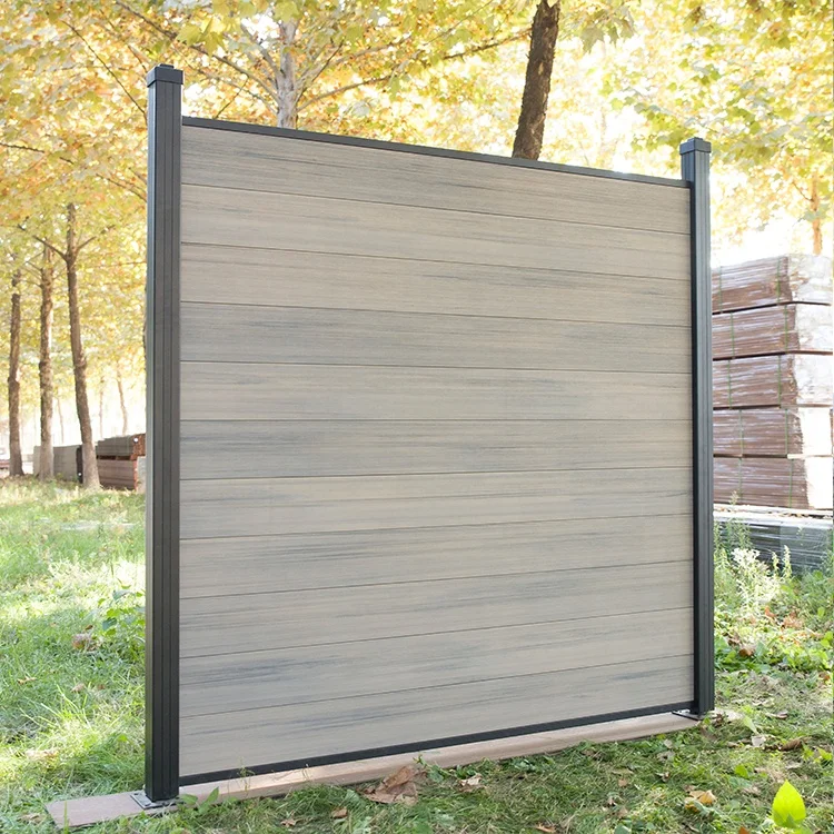 UV-Stable Outdoor Composite Modern Wood Plastic WPC Fence CE Certified Compound Garden Panel
