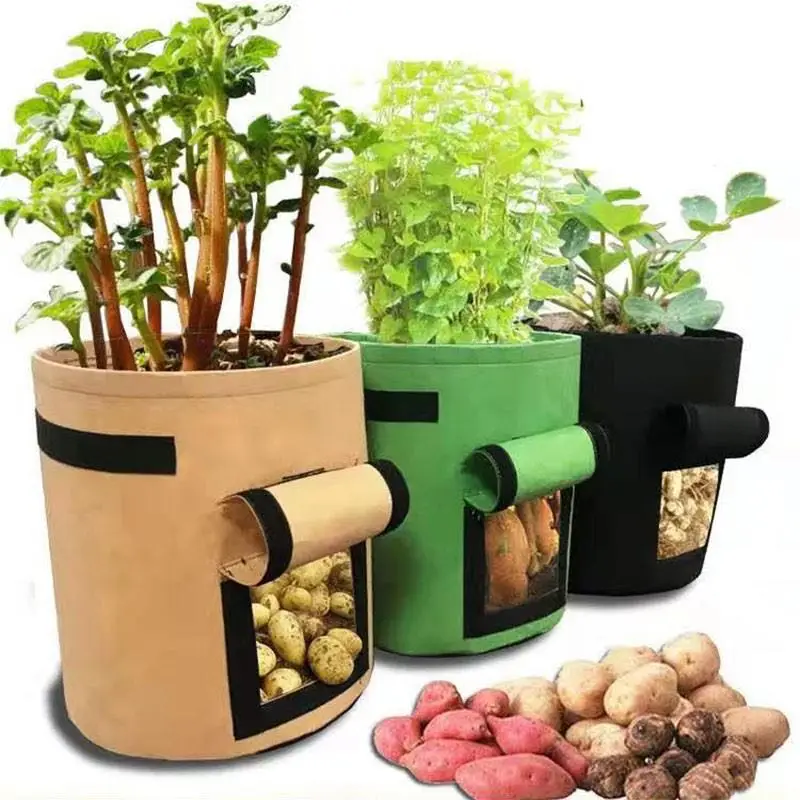 Wholesale OEM sturdy and durable plant potato grow bags