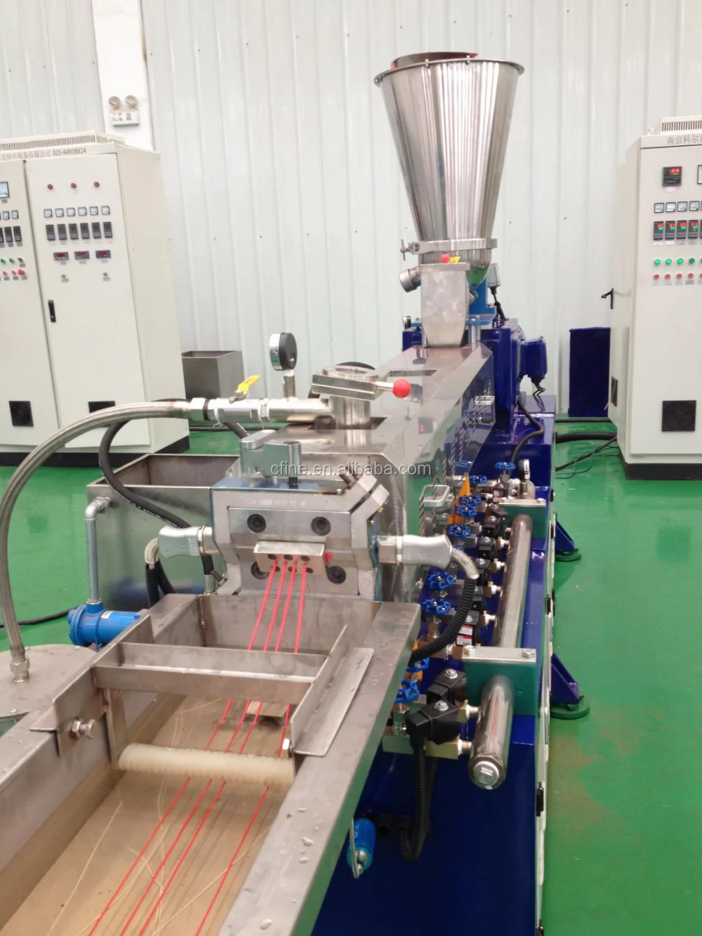 CE Approve Plastic double screw compounding master batch colorant pelleting extruder making machine