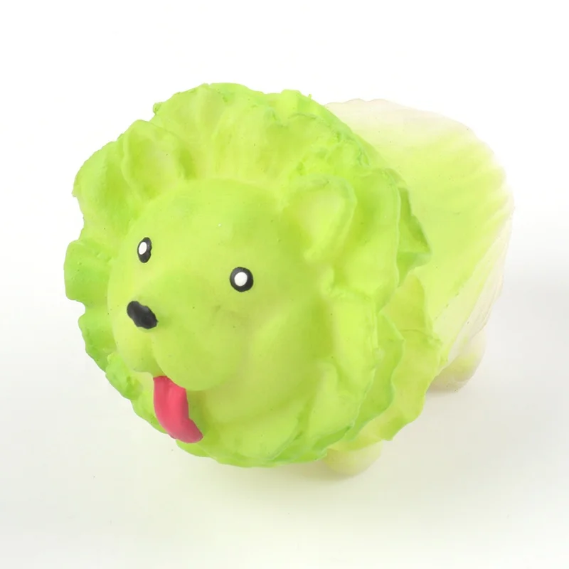 Wholesale TPR Japan Vegetable dog Stress relief Squeeze toy for gifts Cabbage Dog Fidget Sensory Toy for Kids And Adults