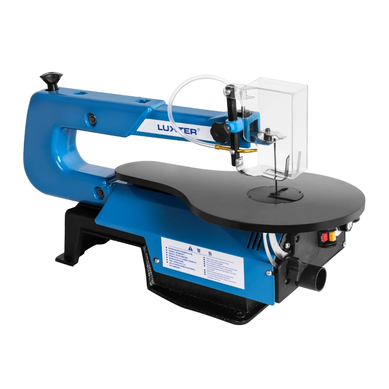 LUXTER 16 inch table adjustable bench scroll saw with dust blowers Variable Speed wood cutting machine