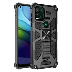 For Motorola G Power Play Stylus 5G 2021 Mobile Cell Phone Case Full Body Military Grade Built in Kickstand Heavy Duty Cover