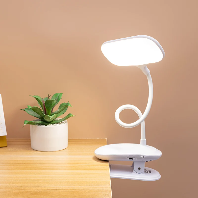 Clip reading lamp usb power supply Multi angle bending memory brightness led desk lamp