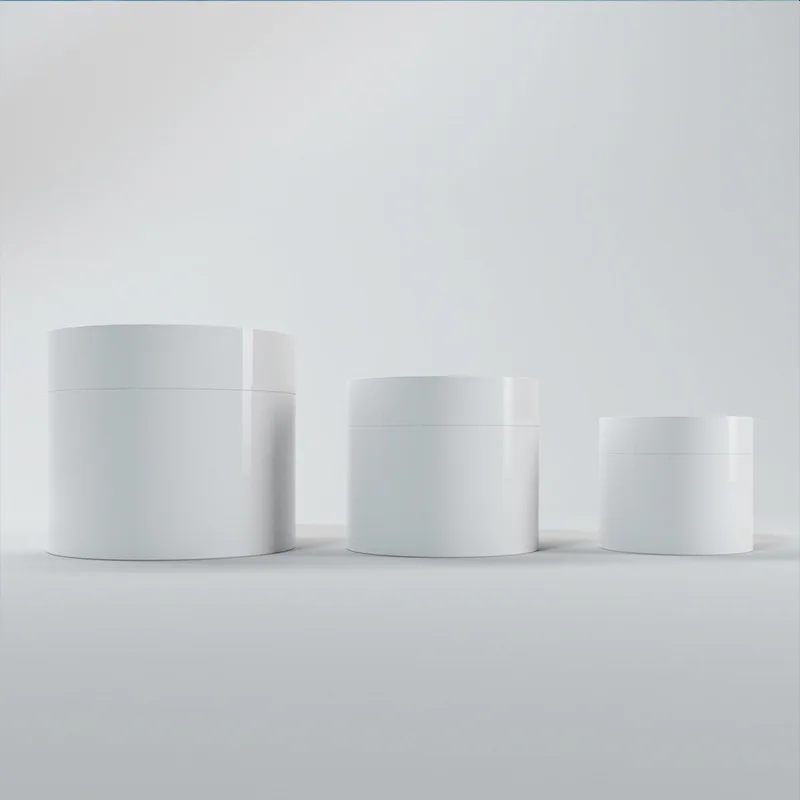 Hot selling wholesale custom wide mouth Plastic lotion container cosmetics jars with lids