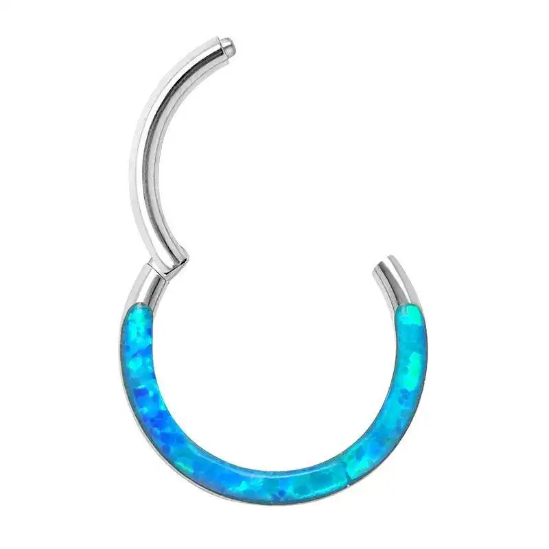Wholesale Custom Neutral Style Attractive Nose Hoop Ring F136 Titanium Women Sexy Navel Ring Piercing Bulk Piercing Jewelry