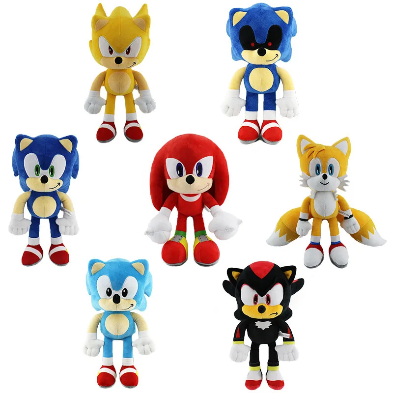 30cm Super Soft Anime Sonic Plush Throw Pillow Hedgehog Stuffed Plush Toy Children Christmas Birthday Doll Gift