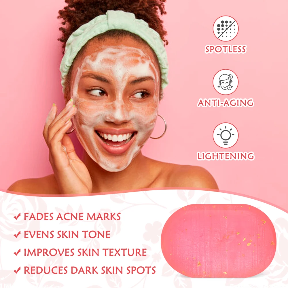 Advanced Lightening Soap with Glutathion Vitamins Fruits Virginity Soap Custom Packaging Logo Customized Skincare Adults Female