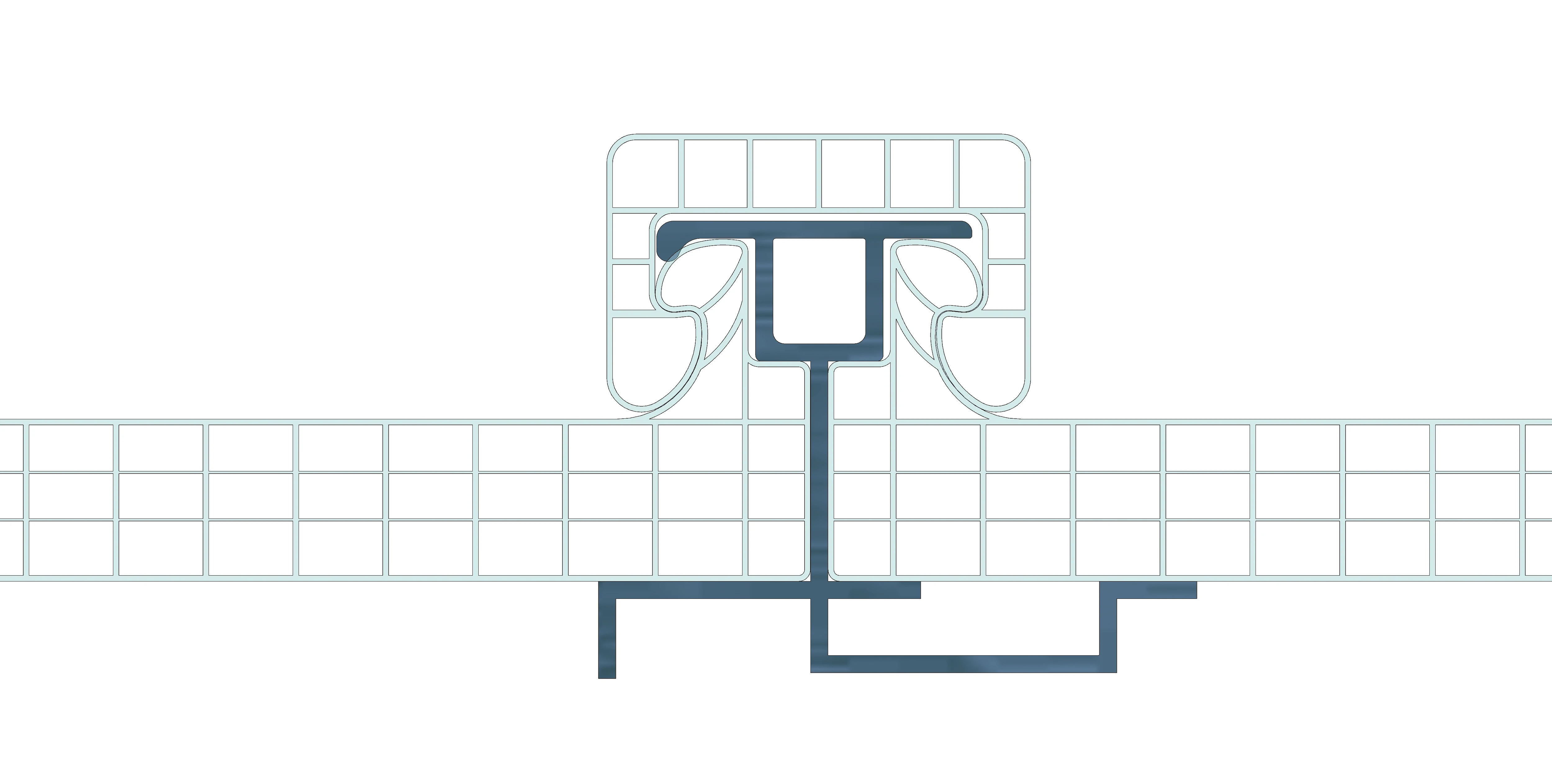 Plastic PC U lock  7-wall R-structure 20mm\22mm\25mm\30mm Polycarbonate hollow u -lock sheets