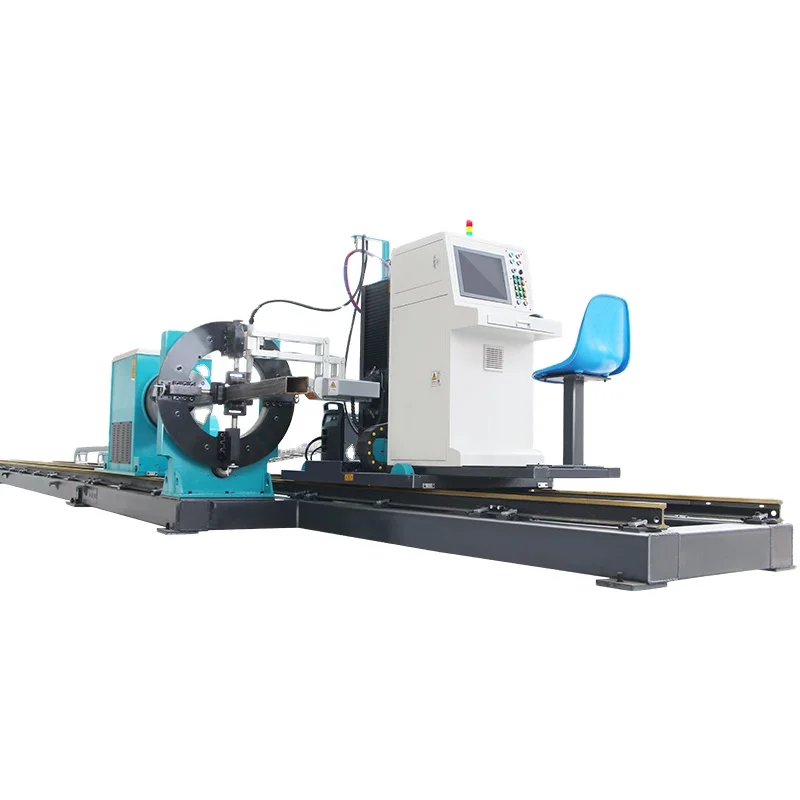 High Precision Automatic Round Pipe Plasma Cutting Machine Square Tube Plasma Cutter