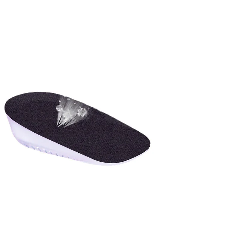 Wholesale custom logo invisible height increase gel insoles silicone hight increase shoe insole pad