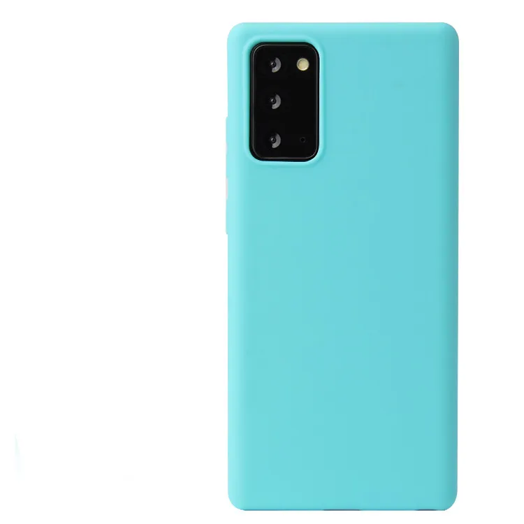 Cheap Solid Color Phone Cover Note 8 9 20 Matte TPU Silicone Case for Galaxy S20 S21 Ultra for Samsung S10e Phone Case