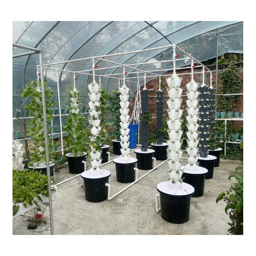 Led Light Vertical Tower For Greenhouse Indoor Hydroponic Tower Garden Hydroponic Growing System Vertical