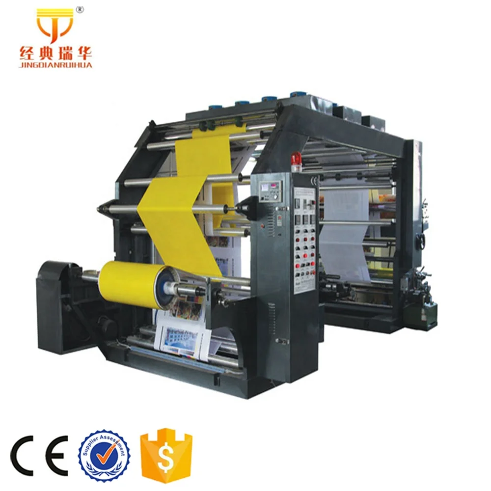 High Speed Central Drum Cylinder Flexo Printing Machine for Tarpaulin