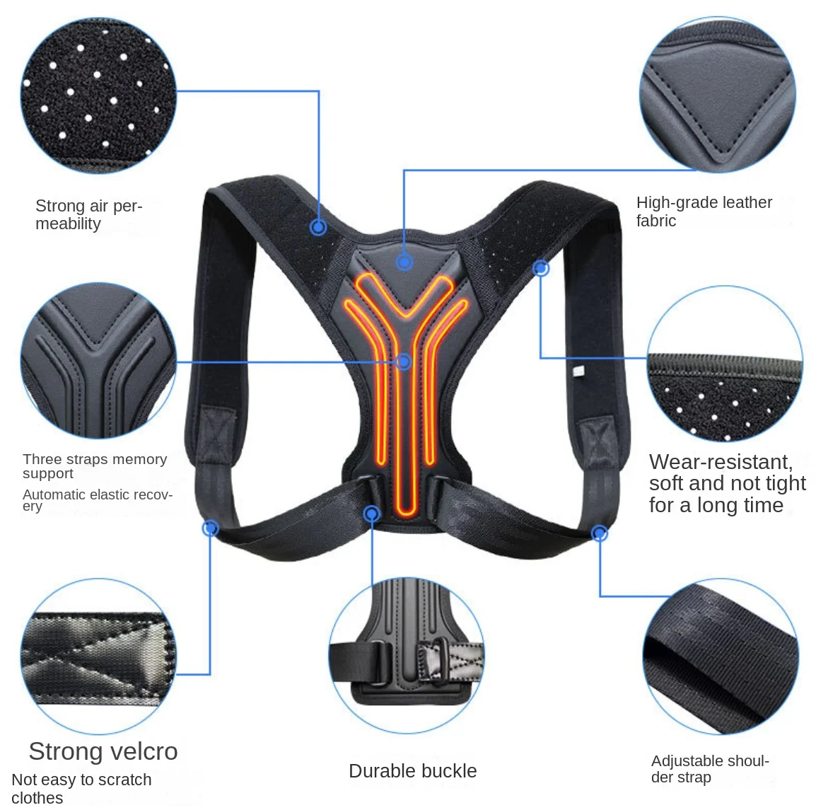 New Design Ladies Ems Corrector Convenient Back Support For Posture Correction