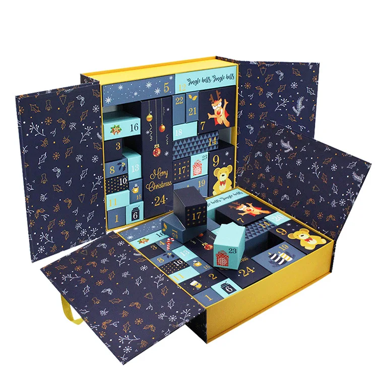Wholesale holiday gifts gift hammer box candy gift box Christmas countdown calendar