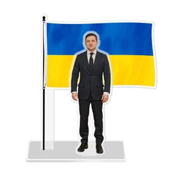 Factory Wholesale Ukrainian President Acrylic Humanity Display Card Customization