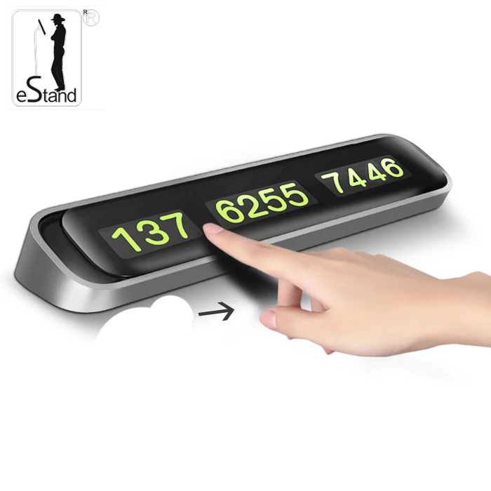 eStand BR29008 car temporary parking card telephone number card plate creative car inner accessories