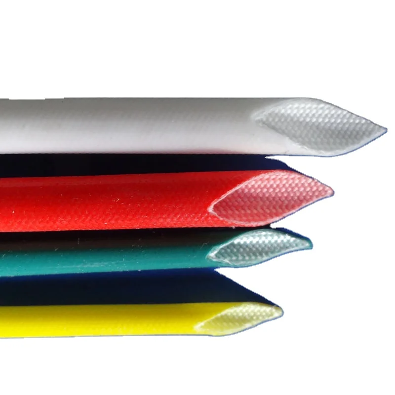 Factory price Flame resistance heat treated Insulation rubber 3mm PVC silicone varnish electrical fiberglass sleeving