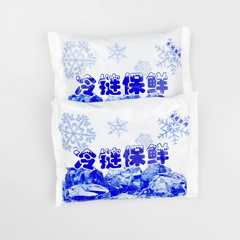 Food delivery custom insulated injecting water fresh cooler dry cold gel bag ice packs