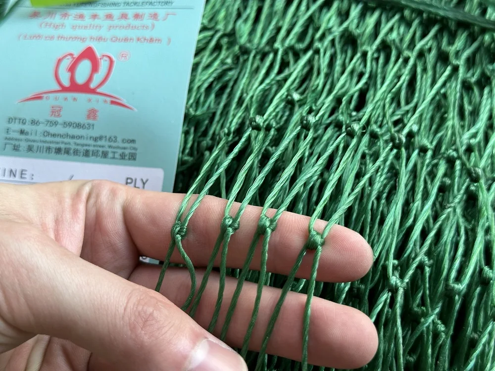 Yufeng customized 220Dx360ply double knot Polyethylene knotted fishing net High-density polyethylene HDPE fishing net
