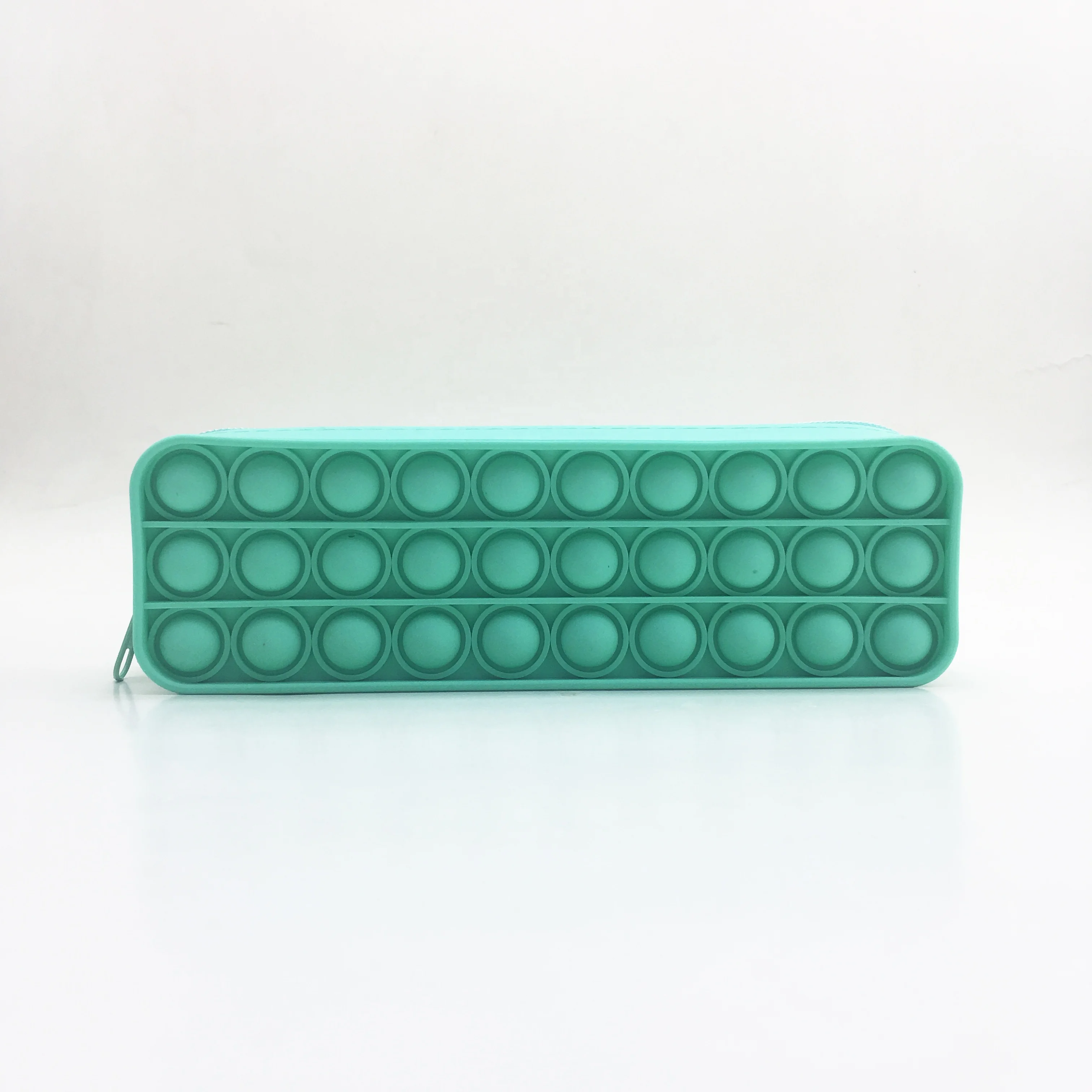 2021 New 3D Silicone Rainbow Color Case for Pencil Case Silicone Fidget Pop-it