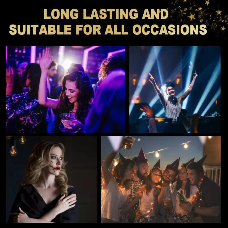 4 Pairs Makeup Self-Adhesive Waterproof Glitter Eyeliner 3D False Eyelash Sticker