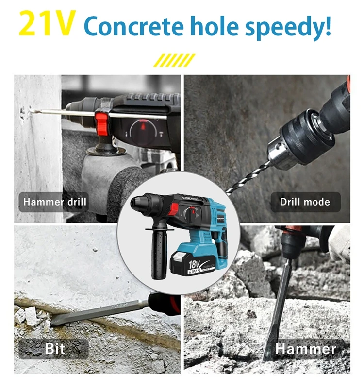 Widely Used Superior Quality Electric Handheld Hammer Percussion Drill