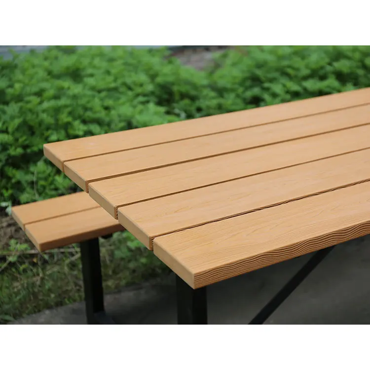Hot Sale WPC picnic table and benches set outdoor wood composite picnic table set