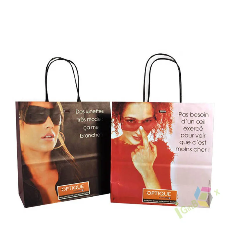 Luxury Gift Shopping Paper Bag With Your Own Logo Customized Paper Bag With Handle