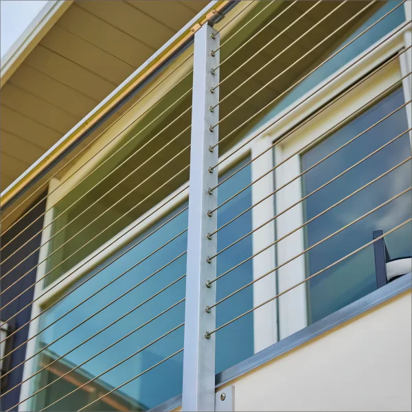 ZDCAST Hot Sell 316 Black Cable Railing Side Mounted Top Mounted Stainless Balcony Post