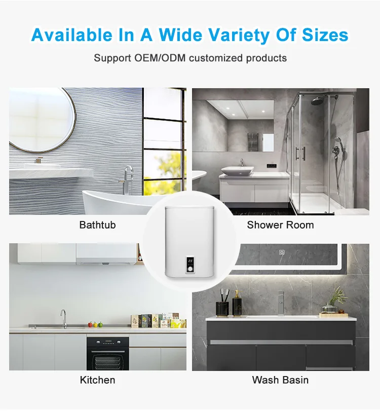 Anti-Rust Electrical Water Heater Temperature Adjustable Tankless Water Heater Electric