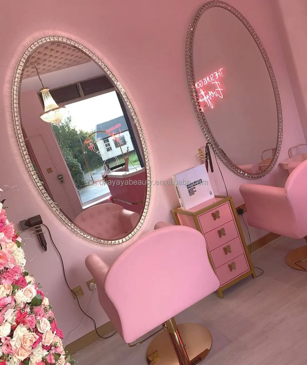 Wedding shop salon furniture vanity table decorative dressing tables cosmetic makeup mirror station for sale
